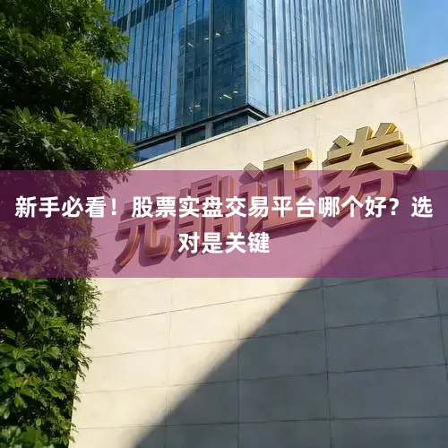 新手必看！股票实盘交易平台哪个好？选对是关键