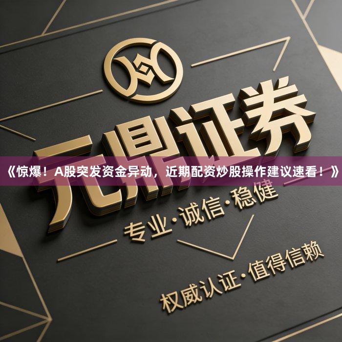 《惊爆!A股突发资金异动,近期配资炒股操作建议速看!》
