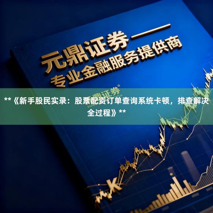 **《新手股民实录：股票配资订单查询系统卡顿，排查解决全过程》**