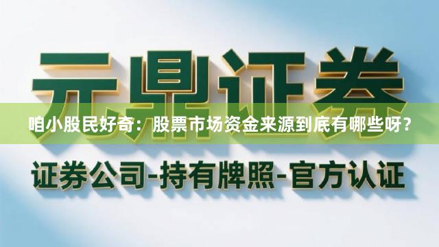 咱小股民好奇：股票市场资金来源到底有哪些呀？