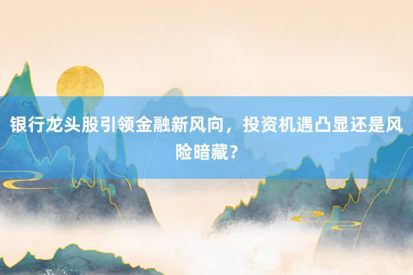 银行龙头股引领金融新风向，投资机遇凸显还是风险暗藏？