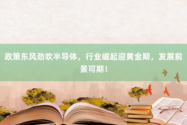 政策东风劲吹半导体，行业崛起迎黄金期，发展前景可期！