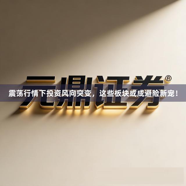震荡行情下投资风向突变，这些板块或成避险新宠！